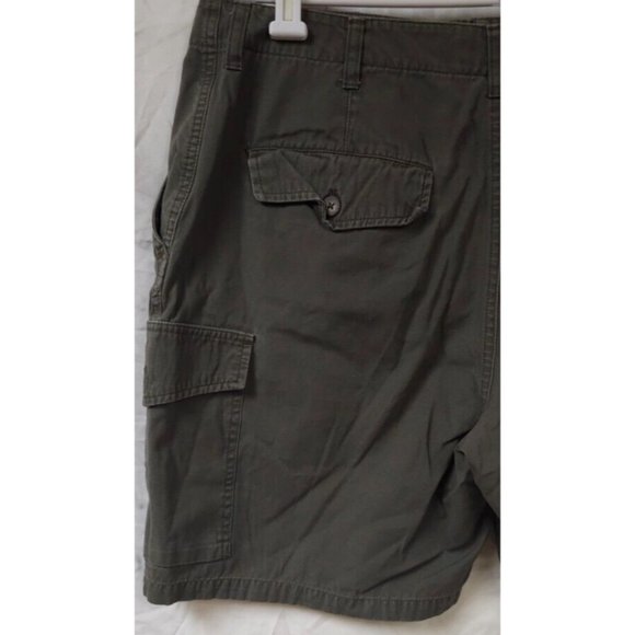 FieldMaster Men Size 34 Green Cargo Khaki Hike Fish Outdoor Shorts 8" Inseam - Picture 5 of 7